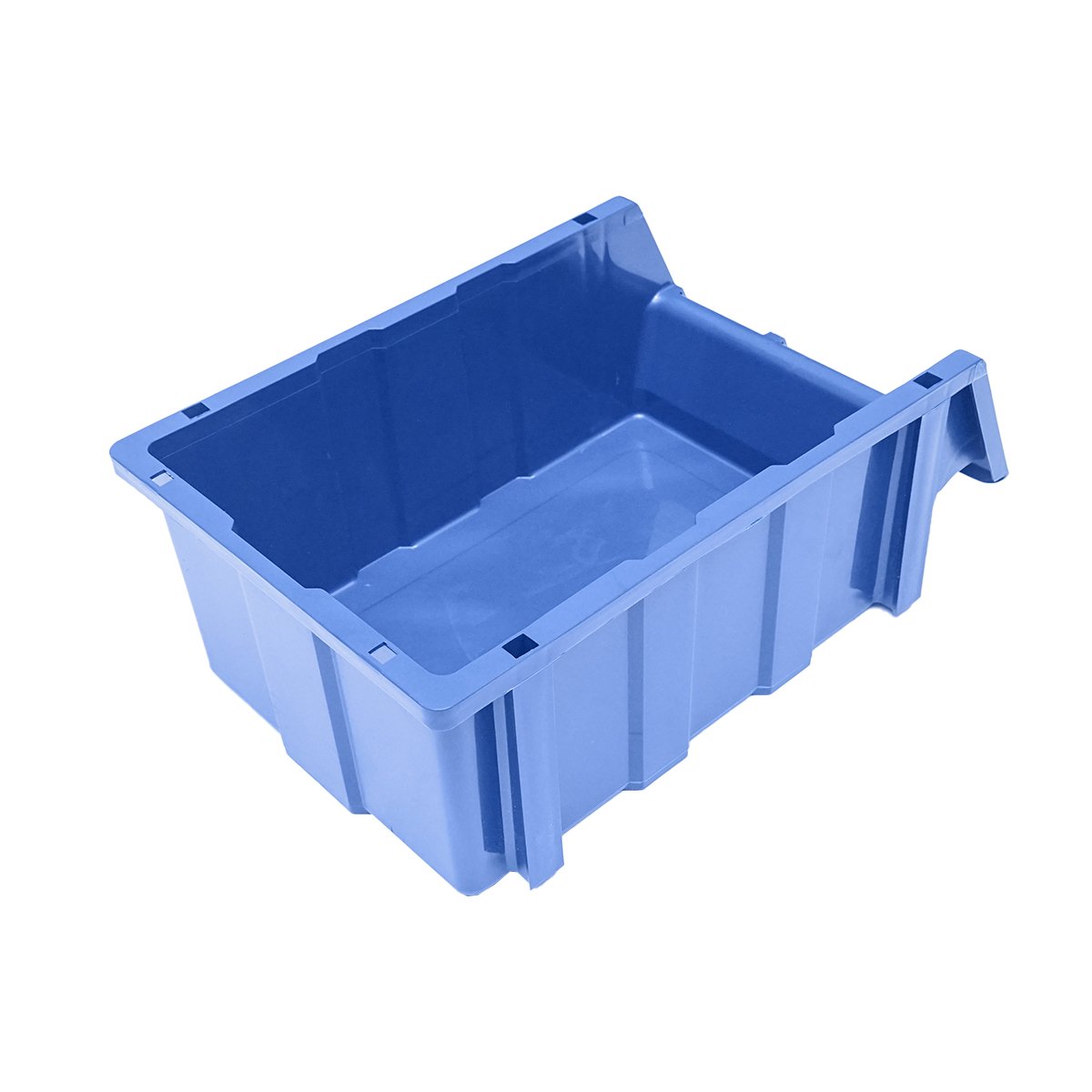 Stand cu 13 cutii pentru depozitare / organizare, cutie din plastic albastra, 510x400x1000mm